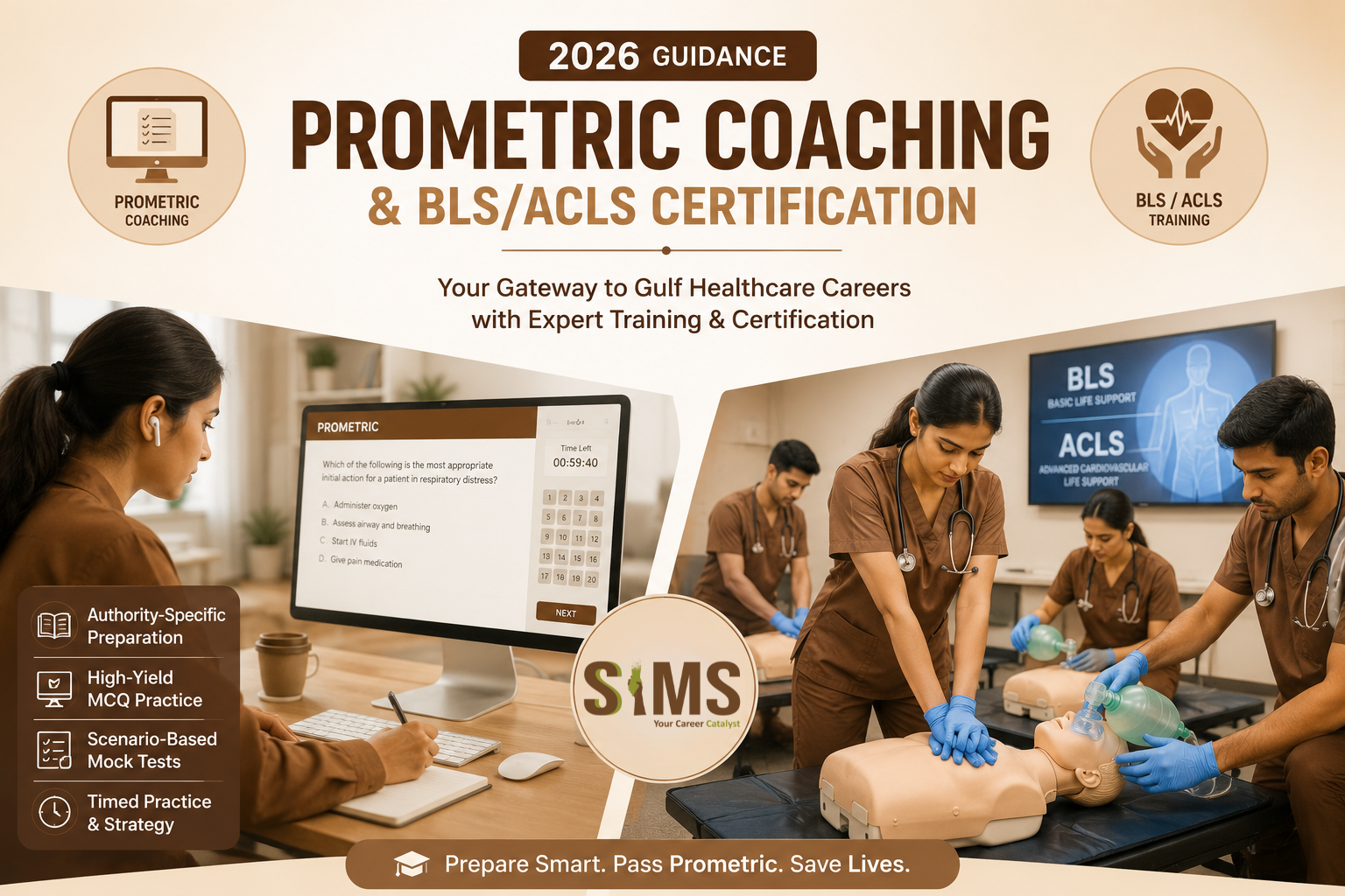 Prometric Coaching in Chennai 2026 - BLS, ACLS & Gulf Exam Training