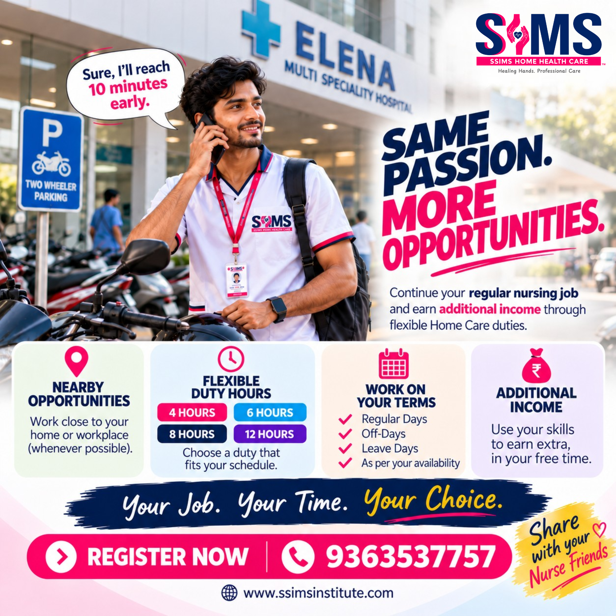 Part-Time Home Care Nurse Jobs in Chennai – Earn Extra Income Alongside Your Hospital Job — job poster