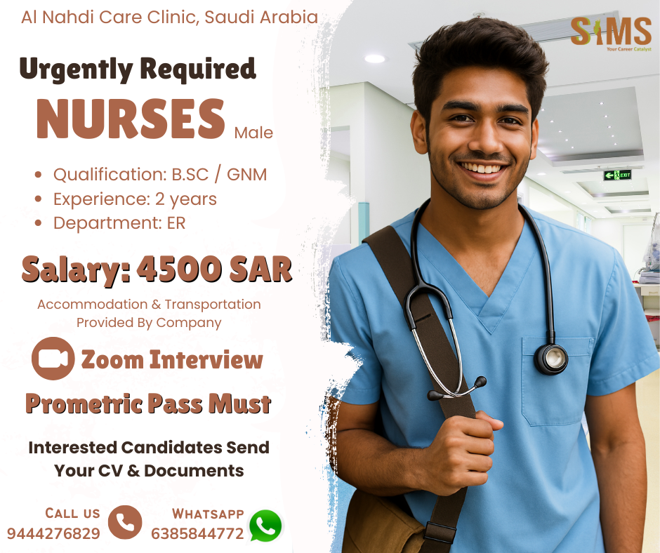 Male Staff Nurse — job poster