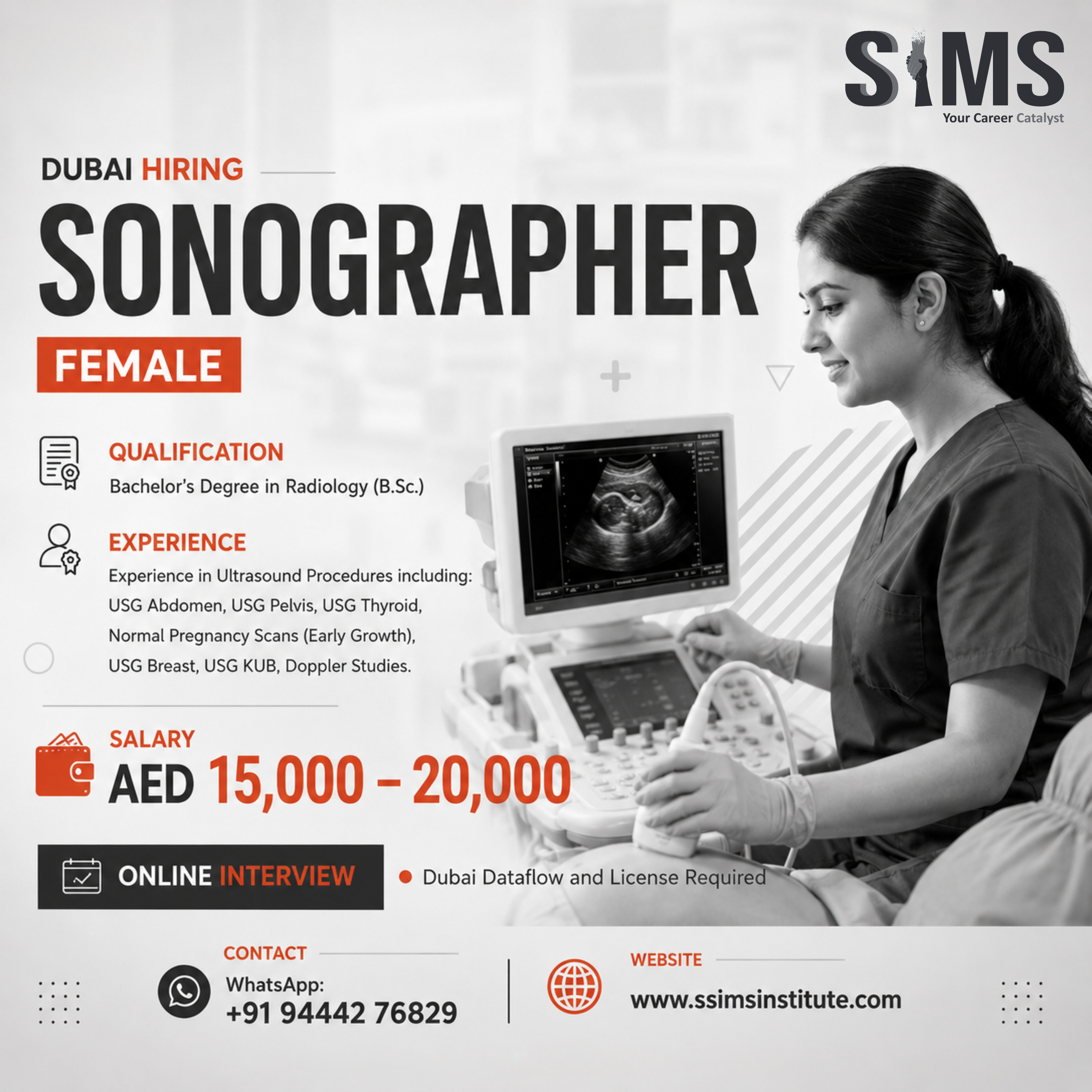 Female Sonographer
