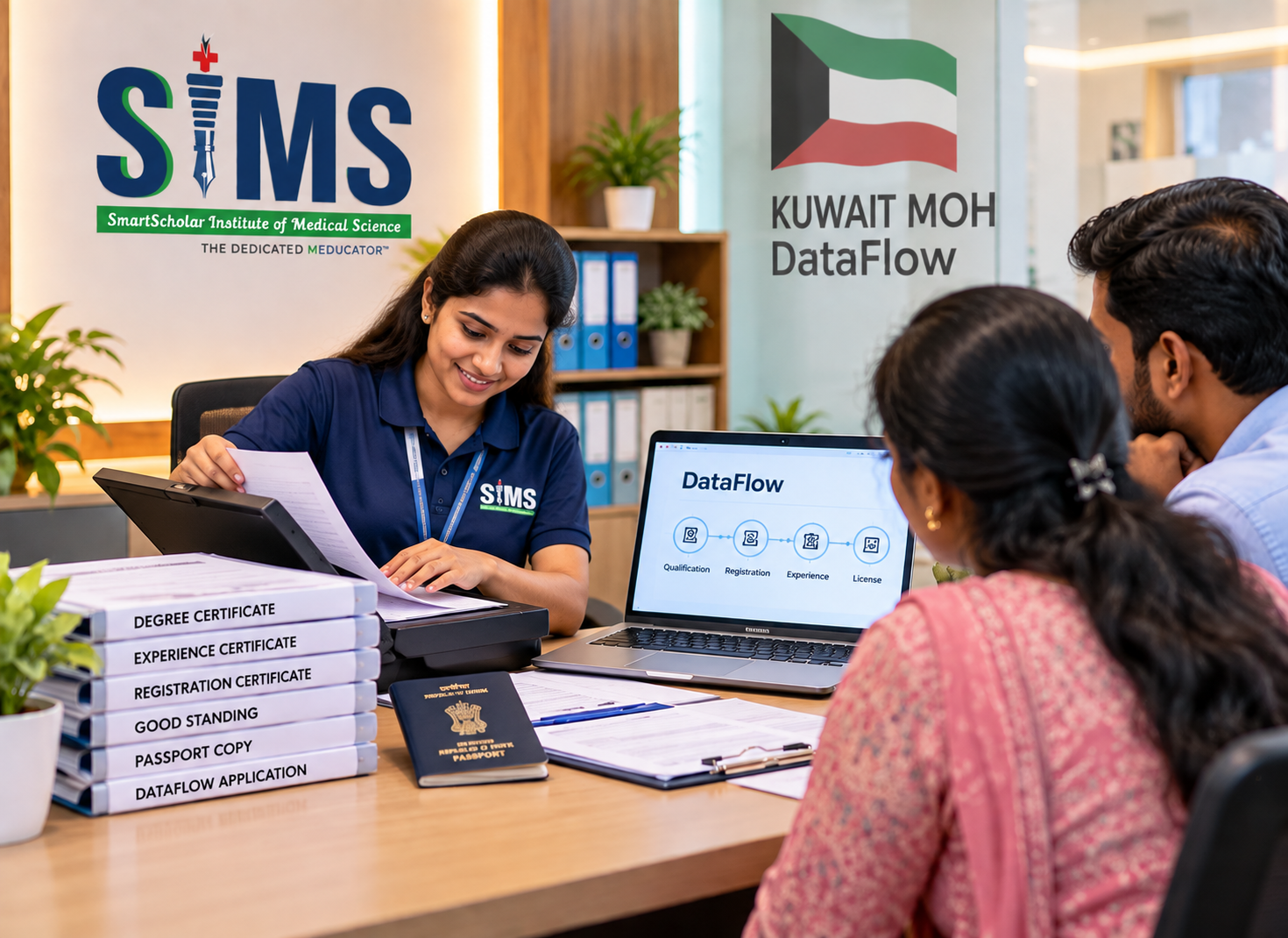 DataFlow document verification process for Gulf healthcare licensing