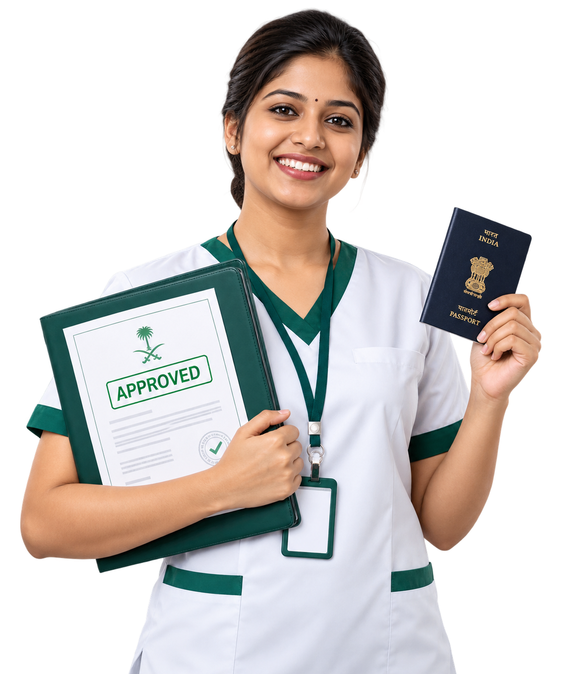Healthcare professional preparing Saudi Arabia DataFlow verification with SSIMS