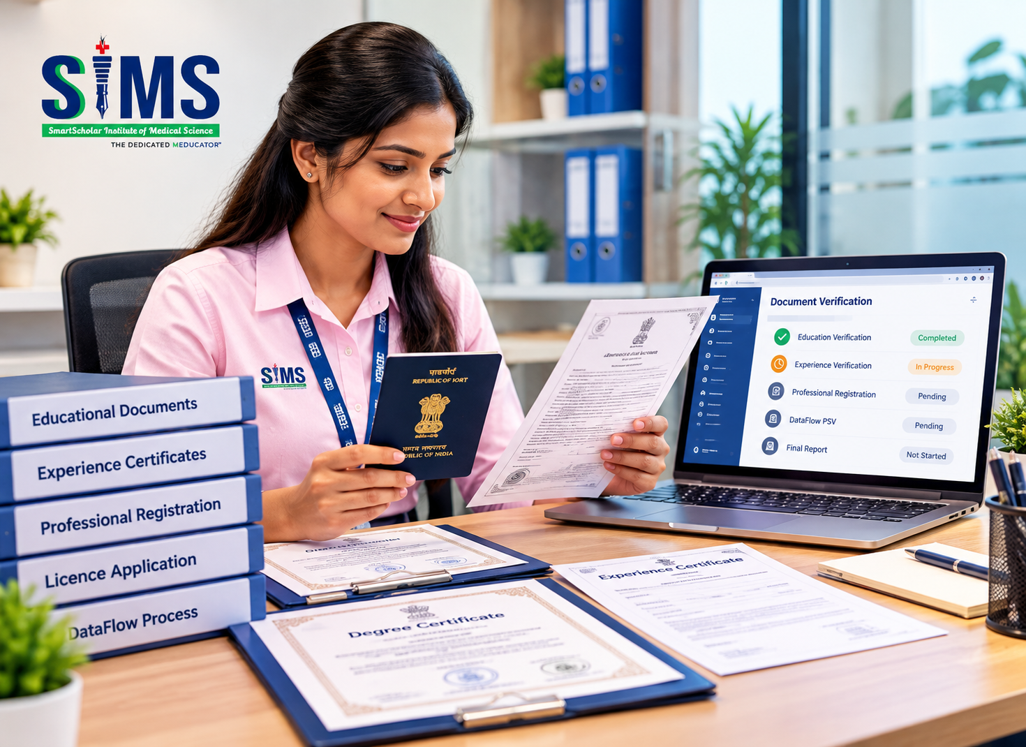 DataFlow document verification process for Gulf healthcare licensing