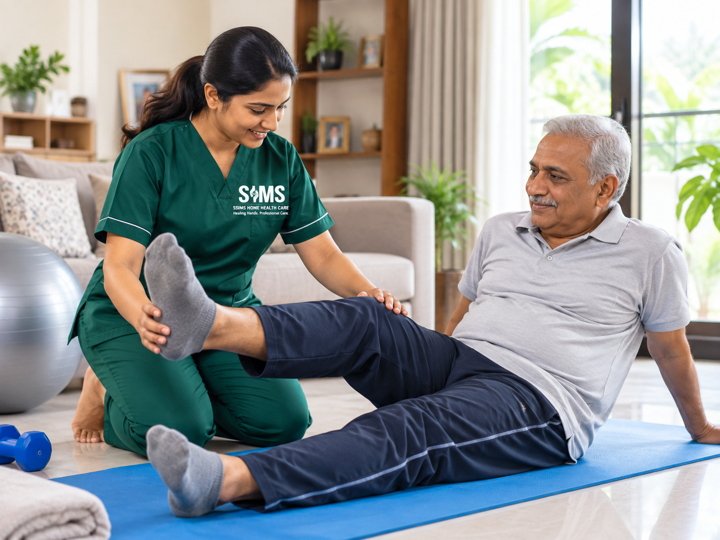 Home physiotherapy session for recovery in Chennai